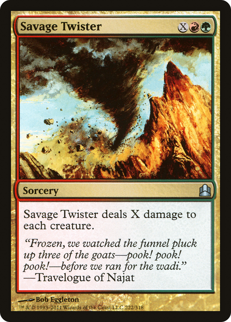 Savage Twister (CMD-222) - Commander 2011 - Premium MTG Single from Wizards of the Coast - Just $0.08! Shop now at Game Crave Tournament Store