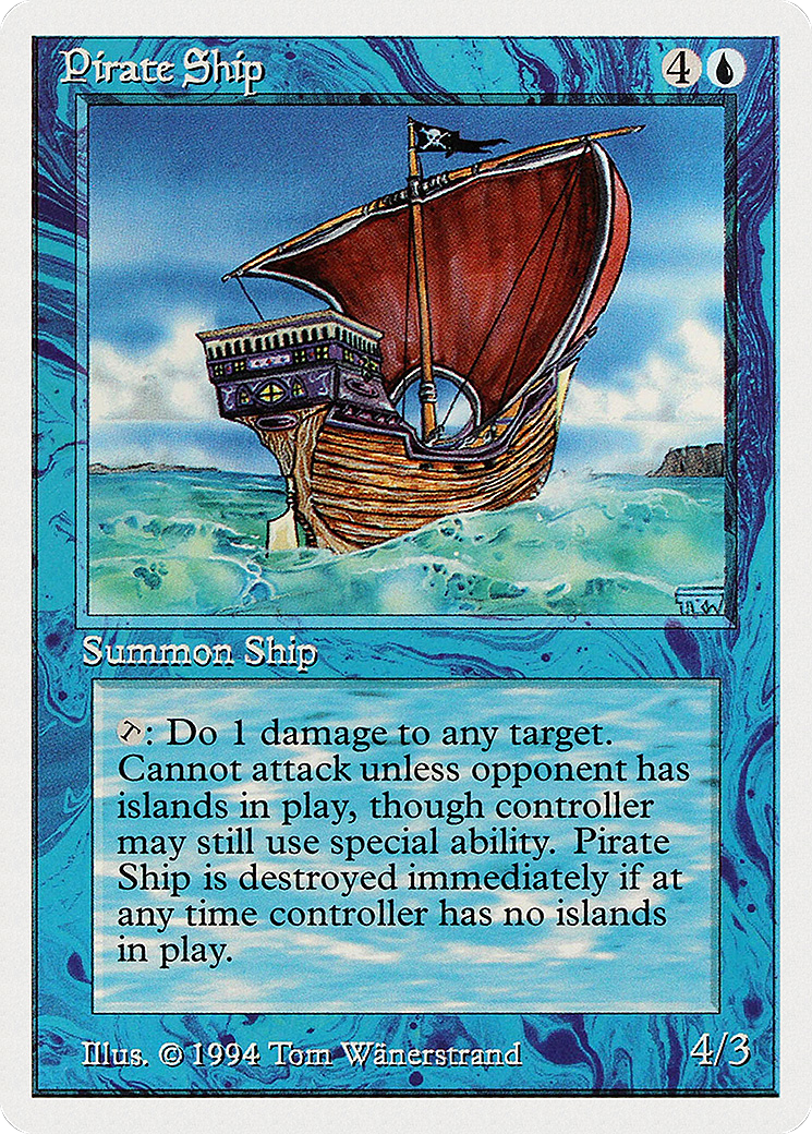 Pirate Ship (SUM-072) - Summer Magic / Edgar - Premium MTG Single from Wizards of the Coast - Just $0! Shop now at Game Crave Tournament Store