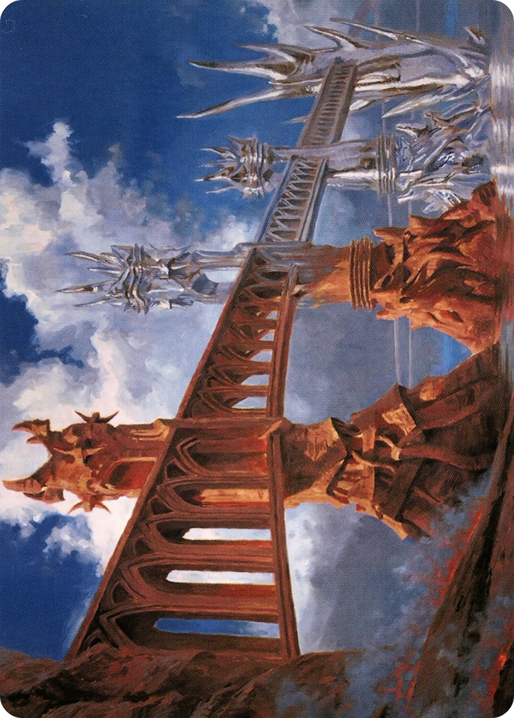 Silverbluff Bridge // Silverbluff Bridge (AMH2-078) - Modern Horizons 2 Art Series (Borderless) Foil - Premium MTG Single from Wizards of the Coast - Just $0! Shop now at Game Crave Tournament Store