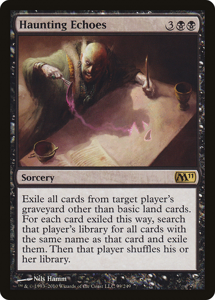 Haunting Echoes (M11-099) - Magic 2011 Foil - Premium MTG Single from Wizards of the Coast - Just $0.65! Shop now at Game Crave Tournament Store
