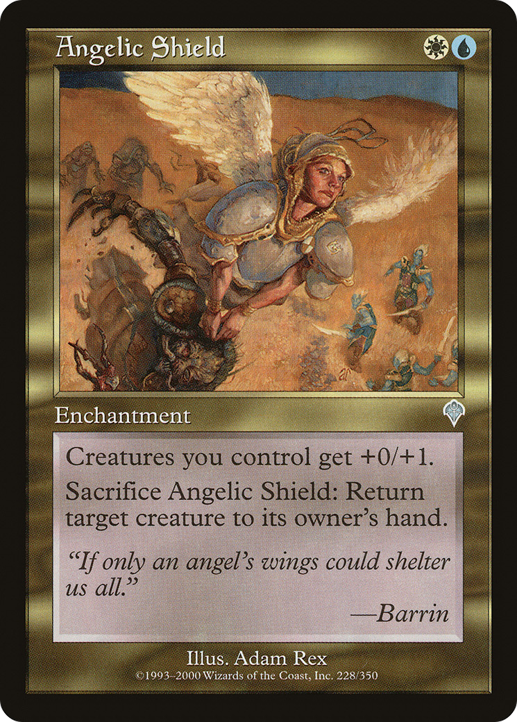 Angelic Shield (INV-228) - Invasion Foil - Premium MTG Single from Wizards of the Coast - Just $1.39! Shop now at Game Crave Tournament Store