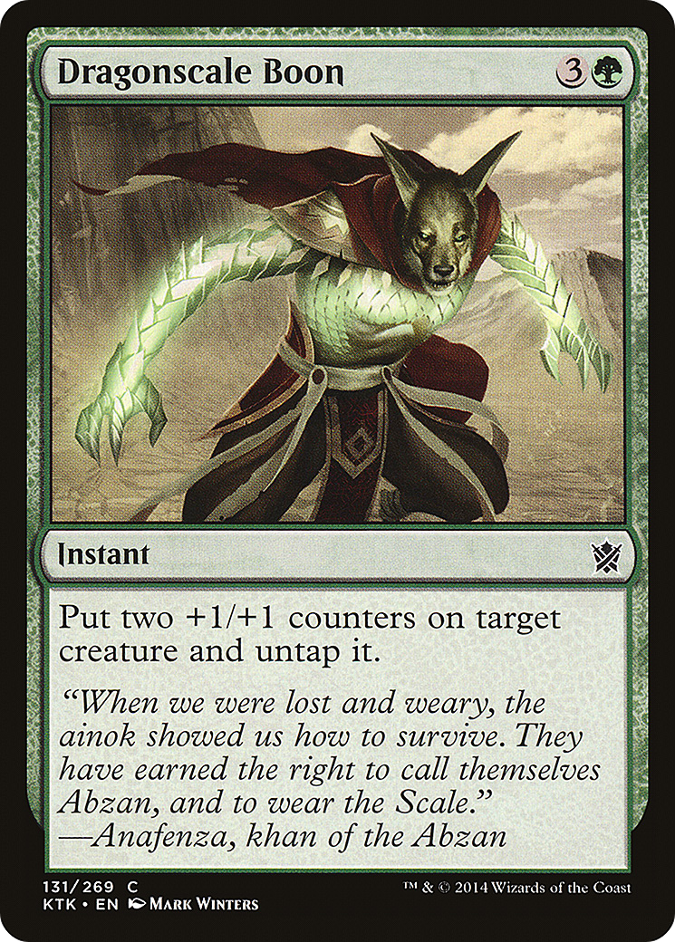 Dragonscale Boon (KTK-131) - Khans of Tarkir - Premium MTG Single from Wizards of the Coast - Just $0.25! Shop now at Game Crave Tournament Store