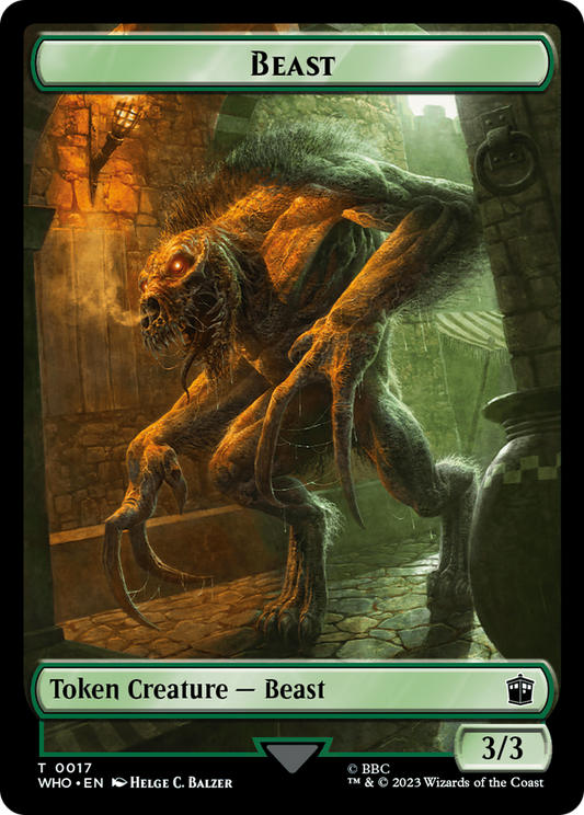 Beast (TWHO-017) - Doctor Who Tokens Foil - Premium MTG Single from Wizards of the Coast - Just $0! Shop now at Game Crave Tournament Store