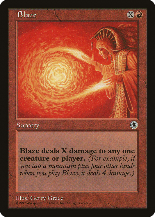 Blaze (POR-118†) - Portal - Premium MTG Single from Wizards of the Coast - Just $0.25! Shop now at Game Crave Tournament Store