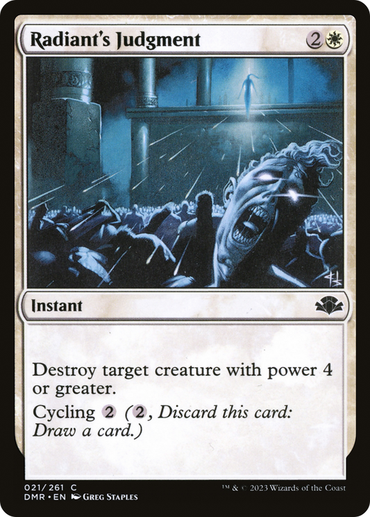 Radiant's Judgment (DMR-021) - Dominaria Remastered - Premium MTG Single from Wizards of the Coast - Just $0.08! Shop now at Game Crave Tournament Store