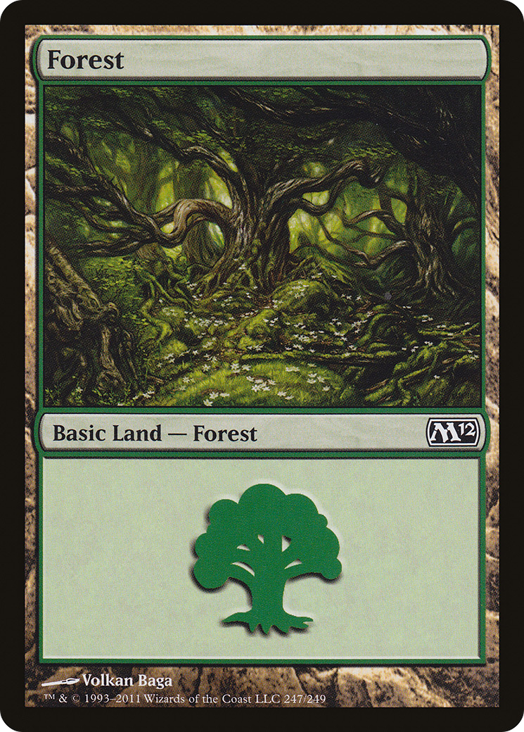 Forest (M12-247) - Magic 2012 - Premium MTG Single from Wizards of the Coast - Just $0.08! Shop now at Game Crave Tournament Store