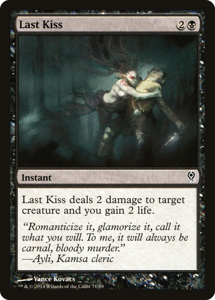 Last Kiss (DDM-071) - Duel Decks: Jace vs. Vraska - Premium MTG Single from Wizards of the Coast - Just $0.25! Shop now at Game Crave Tournament Store