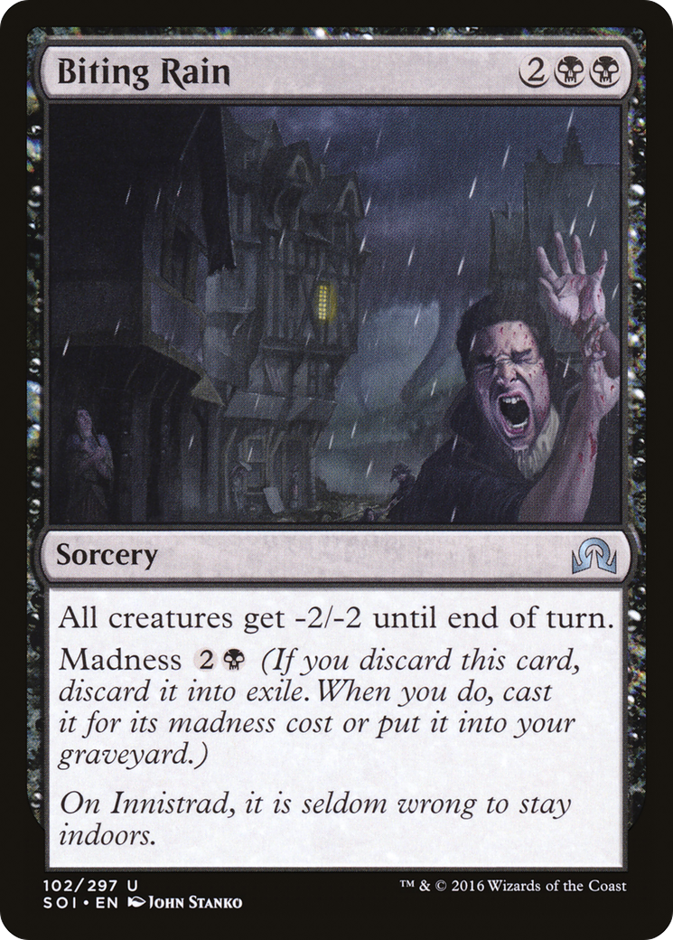 Biting Rain (SOI-102) - Shadows over Innistrad - Premium MTG Single from Wizards of the Coast - Just $0.08! Shop now at Game Crave Tournament Store