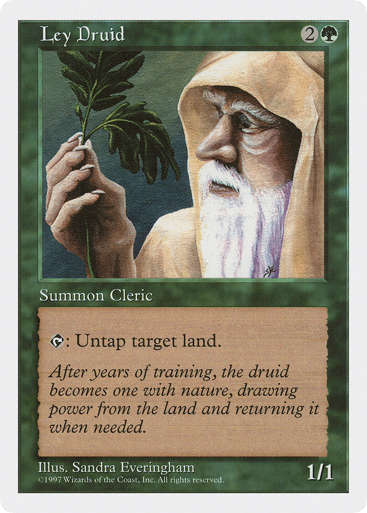 Ley Druid (5ED-308) - Fifth Edition - Premium MTG Single from Wizards of the Coast - Just $0.25! Shop now at Game Crave Tournament Store