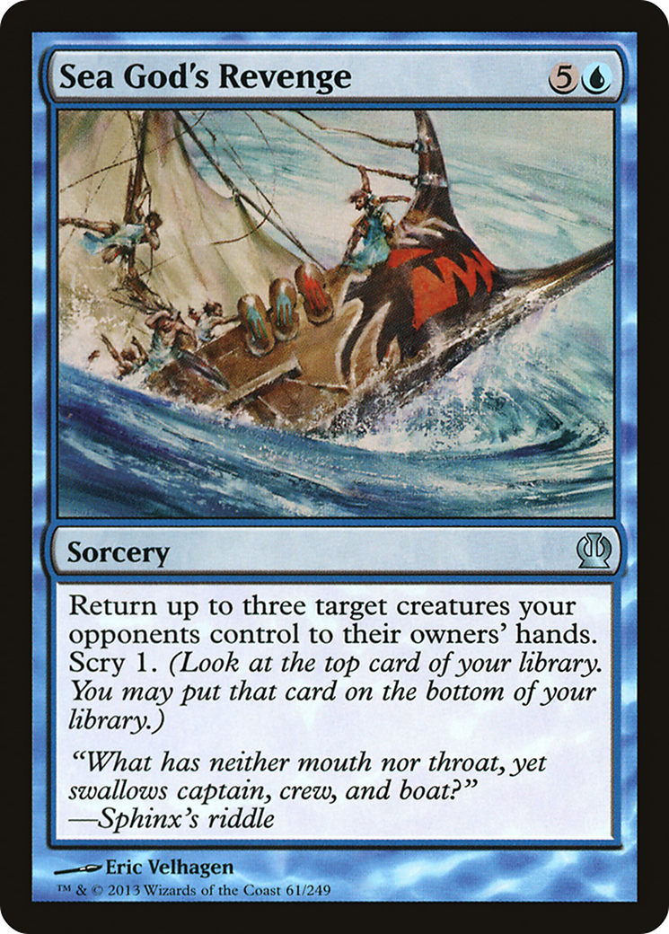 Sea God's Revenge (THS-061) - Theros - Premium MTG Single from Wizards of the Coast - Just $0.08! Shop now at Game Crave Tournament Store