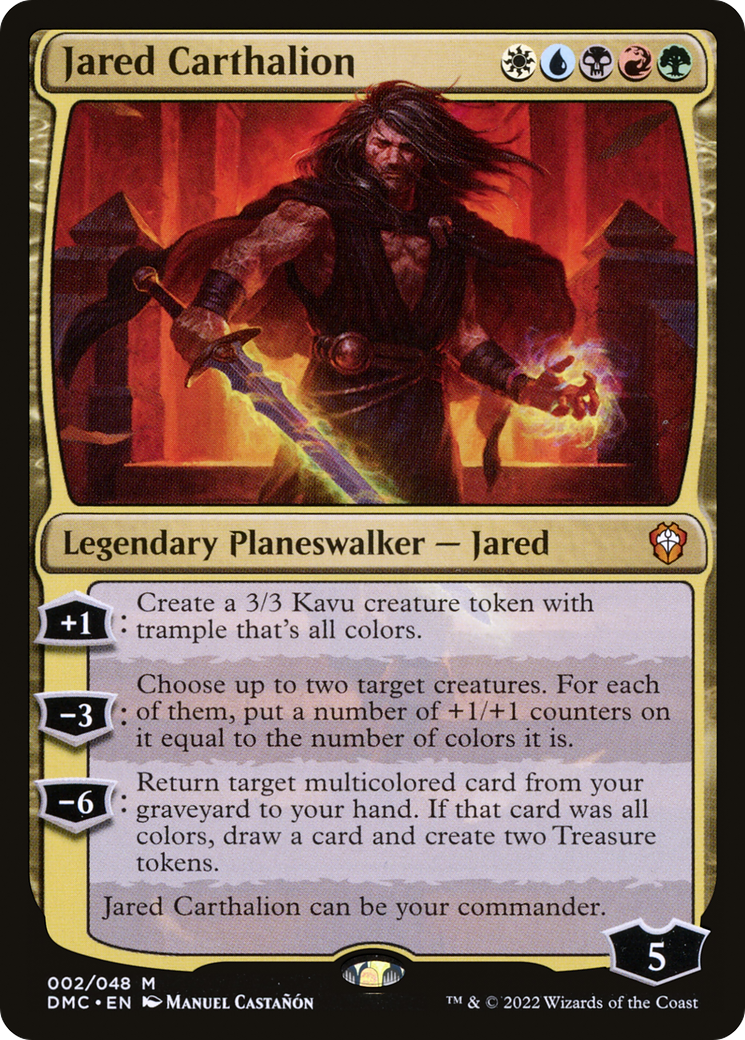 Jared Carthalion (DMC-002) - Dominaria United Commander - Premium MTG Single from Wizards of the Coast - Just $0.17! Shop now at Game Crave Tournament Store