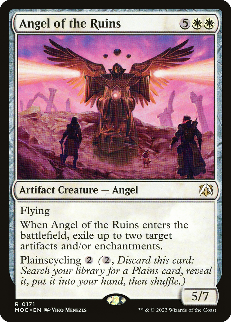 Angel of the Ruins (MOC-171) - March of the Machine Commander - Premium MTG Single from Wizards of the Coast - Just $0.08! Shop now at Game Crave Tournament Store