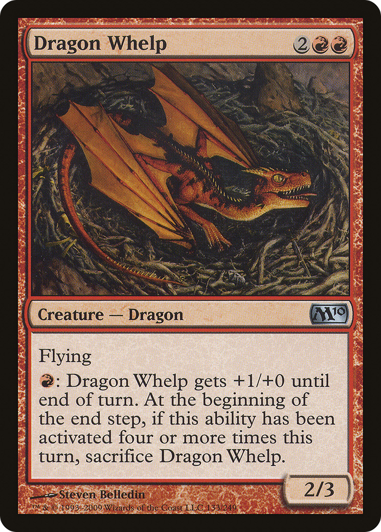 Dragon Whelp (M10-133) - Magic 2010 - Premium MTG Single from Wizards of the Coast - Just $0.08! Shop now at Game Crave Tournament Store