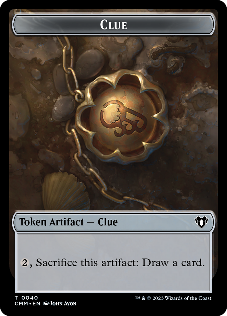Clue (TCMM-040) - Commander Masters Tokens - Premium MTG Single from Wizards of the Coast - Just $0! Shop now at Game Crave Tournament Store