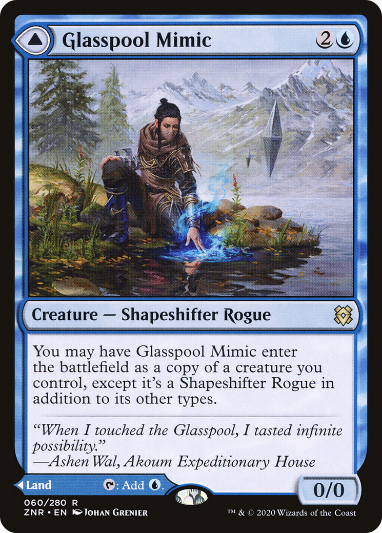 Glasspool Mimic // Glasspool Shore (ZNR-060) - Zendikar Rising Foil - Premium MTG Single from Wizards of the Coast - Just $1.31! Shop now at Game Crave Tournament Store