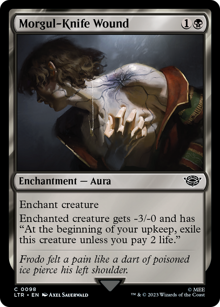 Morgul-Knife Wound (LTR-098) - The Lord of the Rings: Tales of Middle-earth Foil - Premium MTG Single from Wizards of the Coast - Just $0.08! Shop now at Game Crave Tournament Store