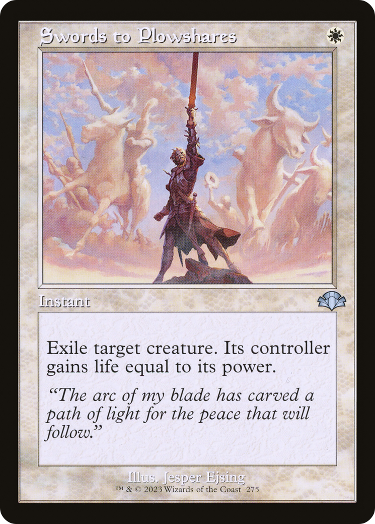 Swords to Plowshares (DMR-275) - Dominaria Remastered - Premium MTG Single from Wizards of the Coast - Just $0.29! Shop now at Game Crave Tournament Store