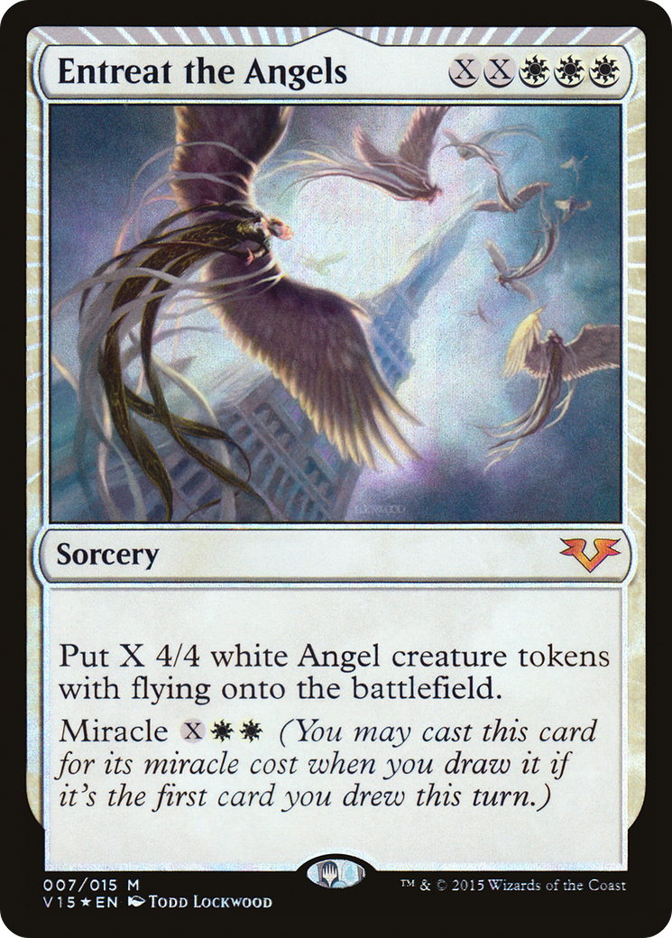 Entreat the Angels (V15-007) - From the Vault: Angels: (miracle) Foil - Premium MTG Single from Wizards of the Coast - Just $2.42! Shop now at Game Crave Tournament Store
