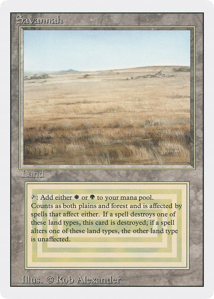 Savannah (3ED-285) - Revised Edition - Premium MTG Single from Wizards of the Coast - Just $270.64! Shop now at Game Crave Tournament Store