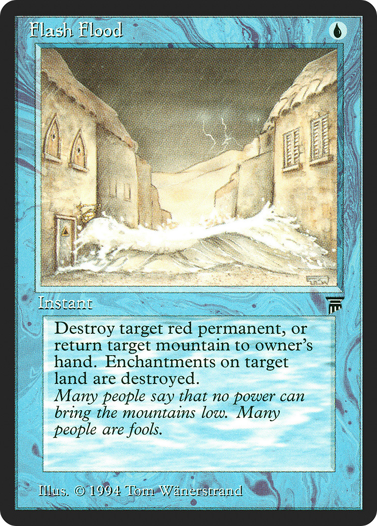 Flash Flood (LEG-057) - Legends - Premium MTG Single from Wizards of the Coast - Just $0.09! Shop now at Game Crave Tournament Store