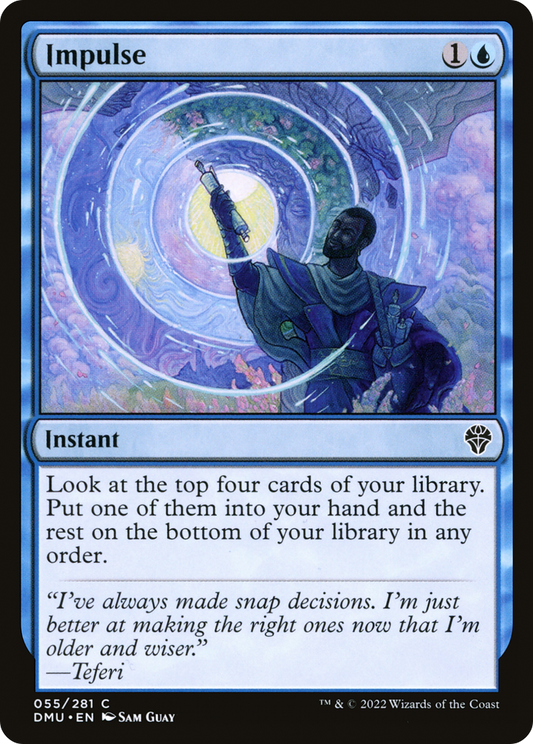 Impulse (DMU-055) - Dominaria United - Premium MTG Single from Wizards of the Coast - Just $0.25! Shop now at Game Crave Tournament Store