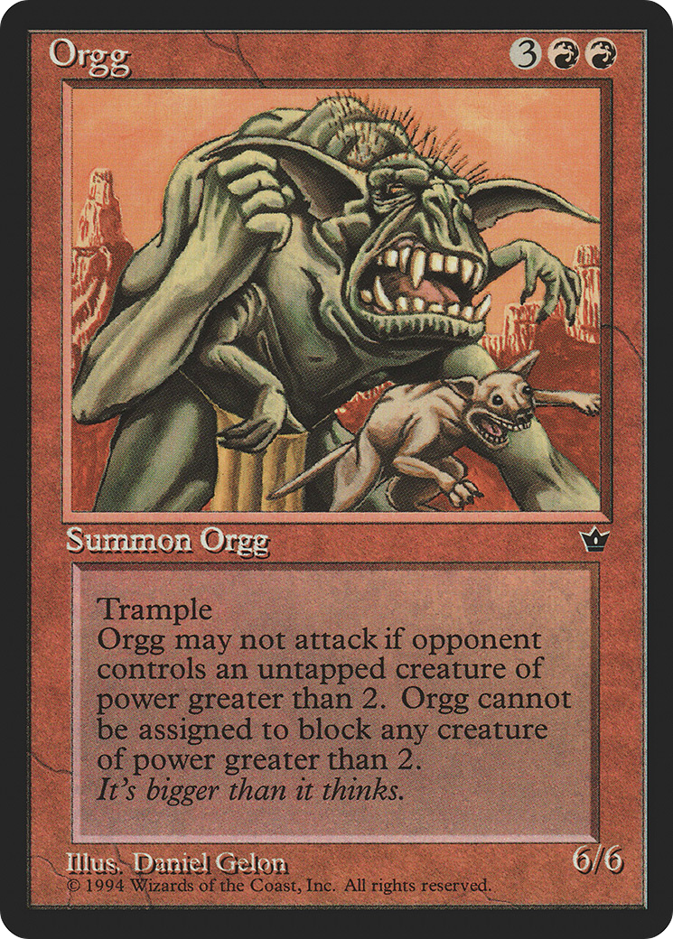 Orgg (FEM-063) - Fallen Empires - Premium MTG Single from Wizards of the Coast - Just $0.30! Shop now at Game Crave Tournament Store