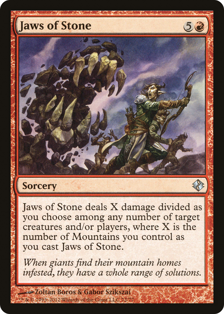 Jaws of Stone (DDI-072) - Duel Decks: Venser vs. Koth - Premium MTG Single from Wizards of the Coast - Just $0.08! Shop now at Game Crave Tournament Store