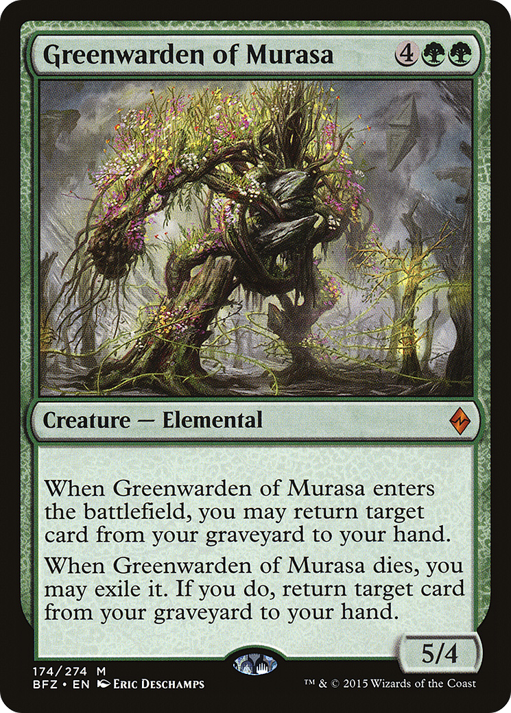 Greenwarden of Murasa (BFZ-174) - Battle for Zendikar - Premium MTG Single from Wizards of the Coast - Just $0.27! Shop now at Game Crave Tournament Store