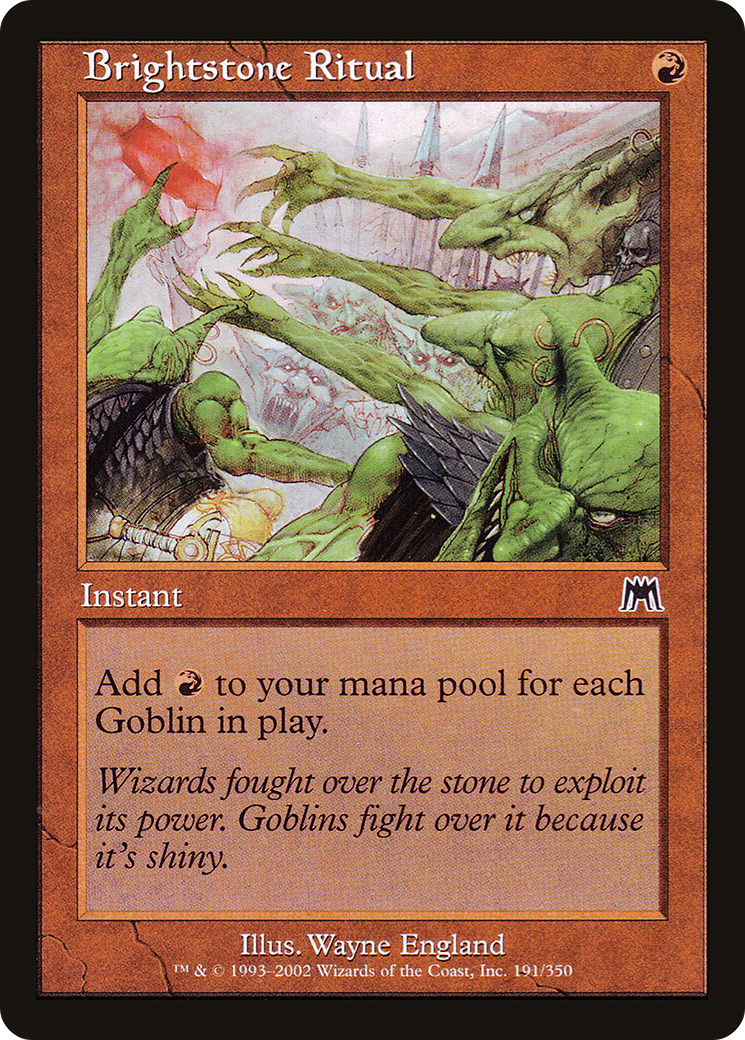 Brightstone Ritual (ONS-191) - Onslaught - Premium MTG Single from Wizards of the Coast - Just $2.06! Shop now at Game Crave Tournament Store