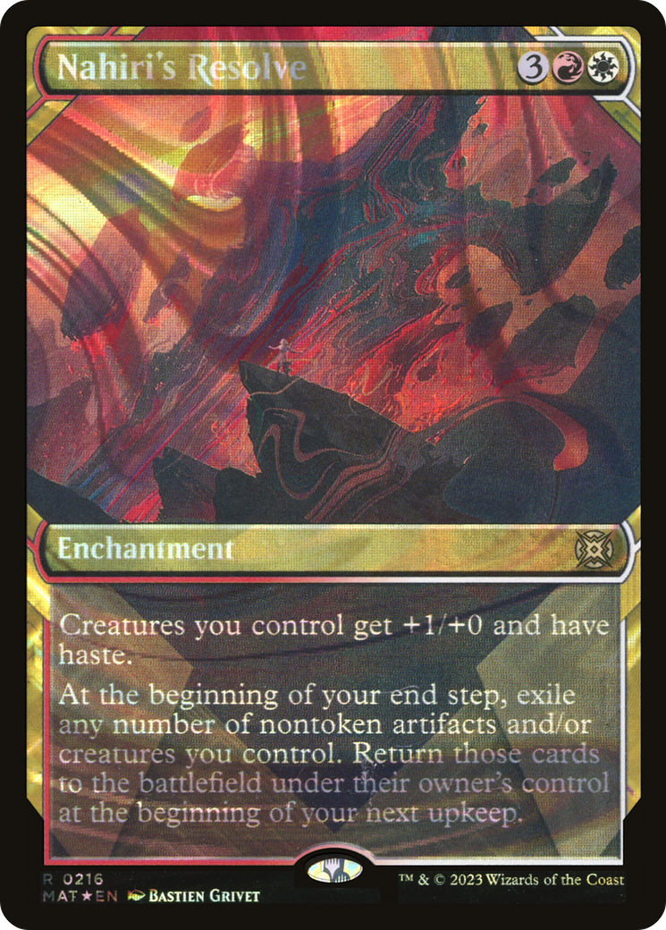Nahiri's Resolve (MAT-216) - March of the Machine: The Aftermath: (Showcase) Foil - Premium MTG Single from Wizards of the Coast - Just $3.33! Shop now at Game Crave Tournament Store