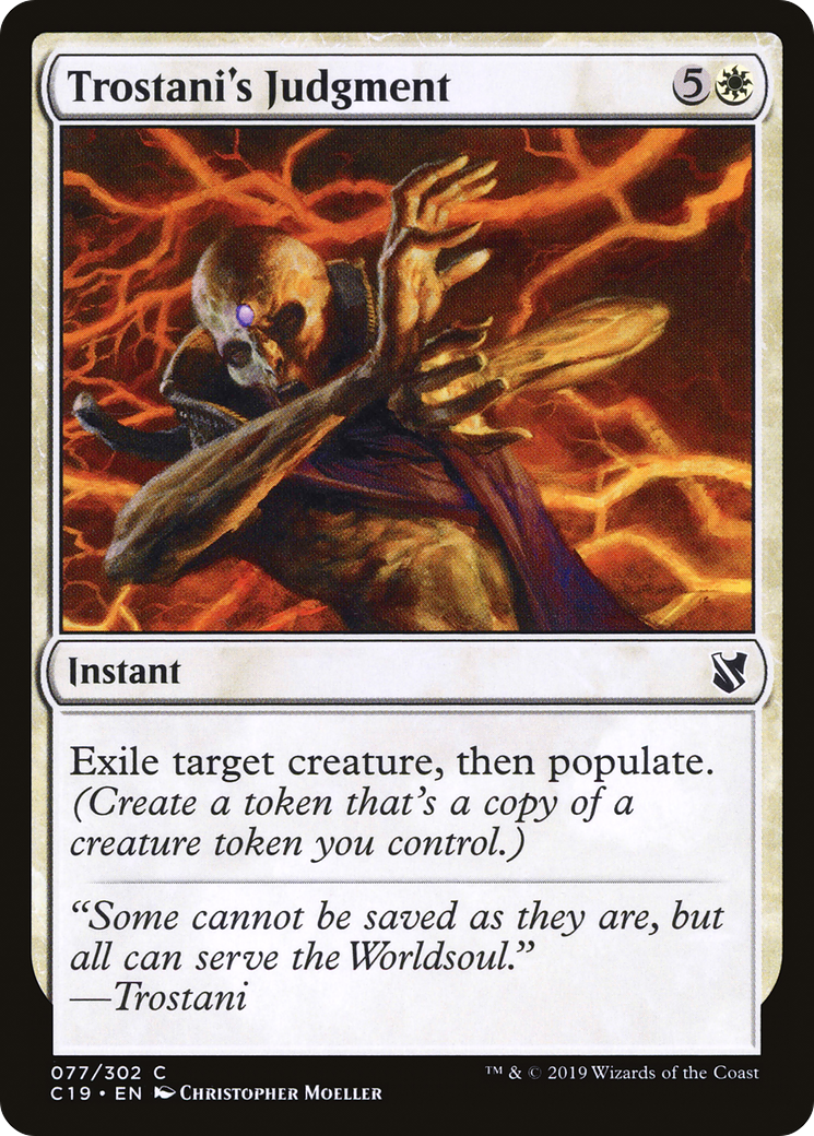 Trostani's Judgment (C19-077) - Commander 2019 - Premium MTG Single from Wizards of the Coast - Just $0.08! Shop now at Game Crave Tournament Store