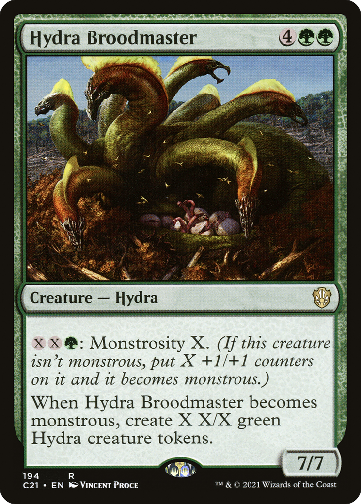 Hydra Broodmaster (C21-194) - Commander 2021 - Premium MTG Single from Wizards of the Coast - Just $0.08! Shop now at Game Crave Tournament Store