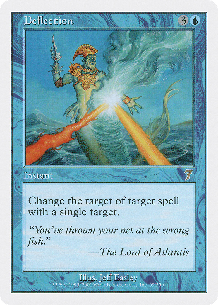 Deflection (7ED-069) - Seventh Edition - Premium MTG Single from Wizards of the Coast - Just $0.08! Shop now at Game Crave Tournament Store