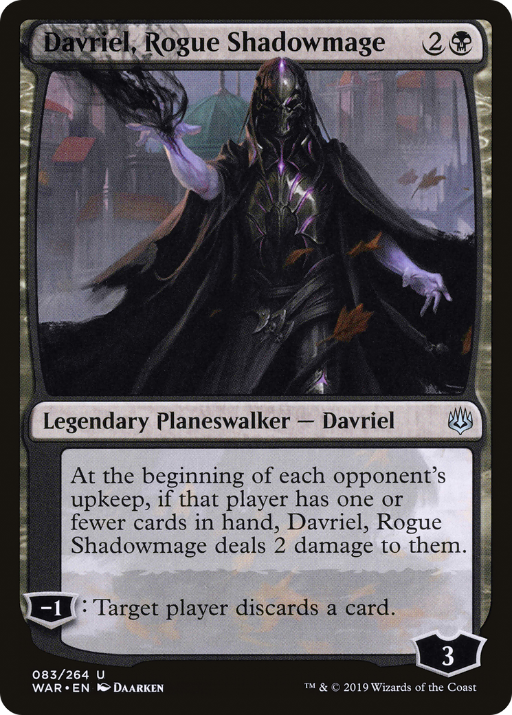 Davriel, Rogue Shadowmage (WAR-083) - War of the Spark - Premium MTG Single from Wizards of the Coast - Just $0.08! Shop now at Game Crave Tournament Store