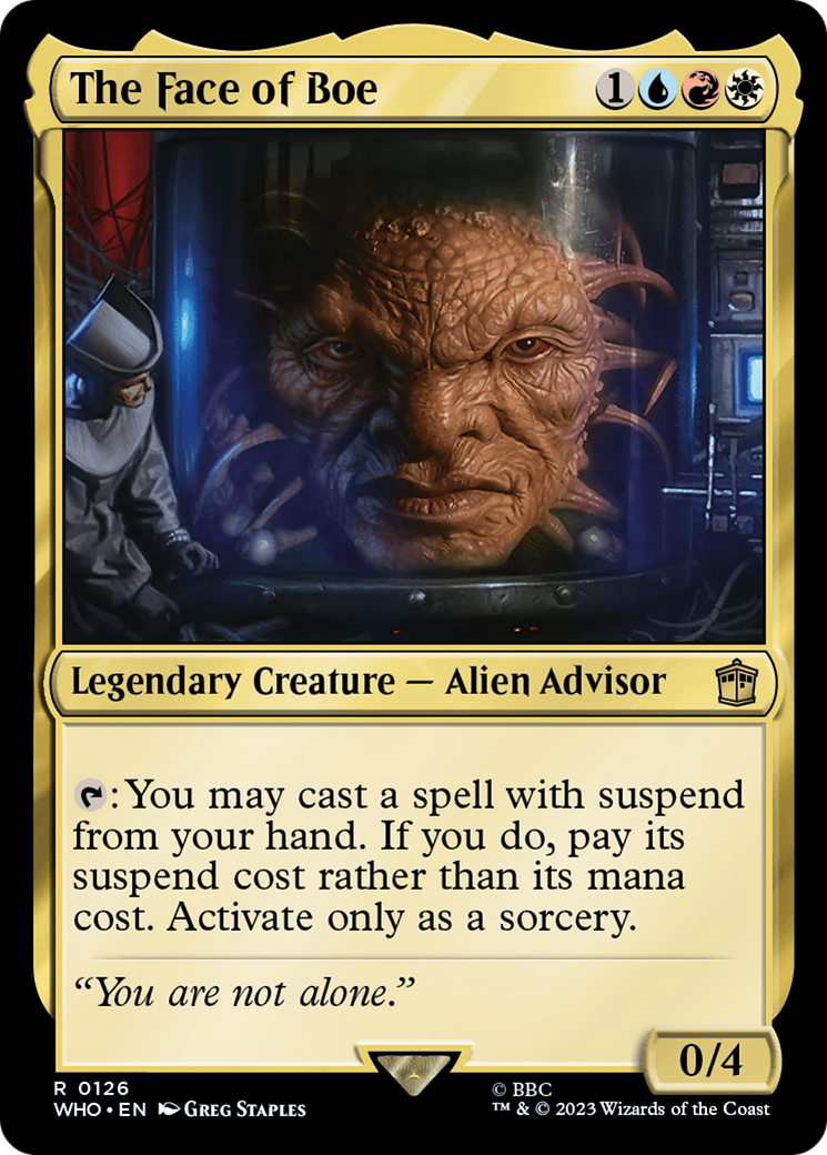 The Face of Boe (WHO-126) - Doctor Who - Premium MTG Single from Wizards of the Coast - Just $0.08! Shop now at Game Crave Tournament Store
