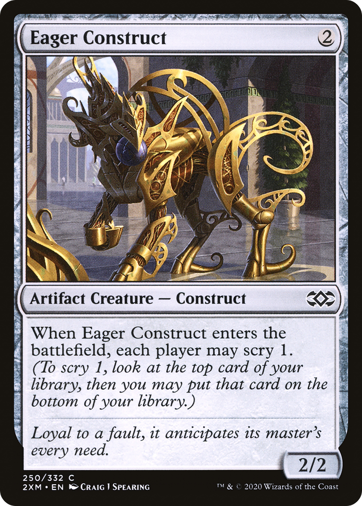 Eager Construct (2XM-250) - Double Masters Foil - Premium MTG Single from Wizards of the Coast - Just $0.08! Shop now at Game Crave Tournament Store