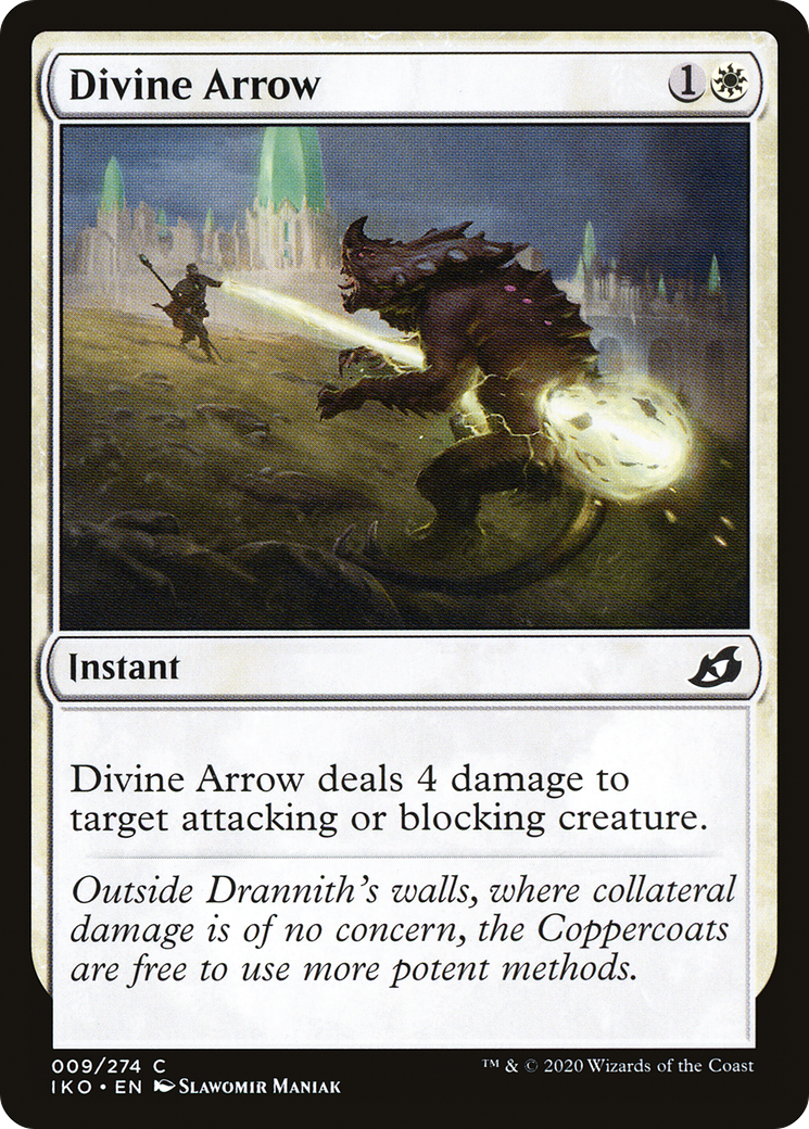Divine Arrow (IKO-009) - Ikoria: Lair of Behemoths Foil - Premium MTG Single from Wizards of the Coast - Just $0.25! Shop now at Game Crave Tournament Store