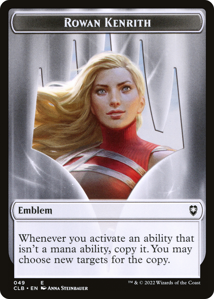 Rowan Kenrith Emblem (TCLB-049) - Battle for Baldur's Gate Tokens - Premium MTG Single from Wizards of the Coast - Just $0! Shop now at Game Crave Tournament Store