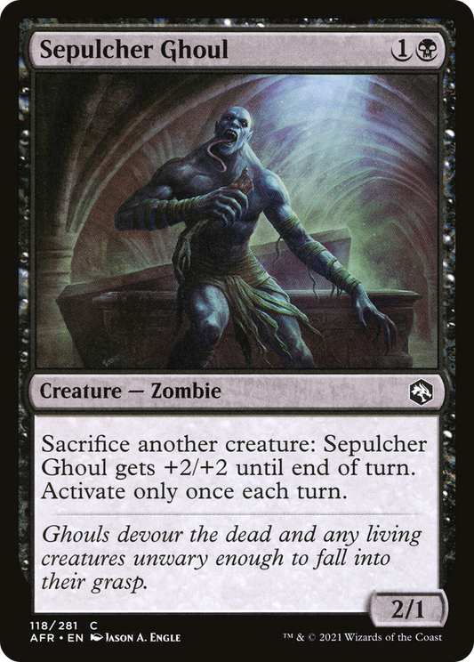 Sepulcher Ghoul (AFR-118) - Adventures in the Forgotten Realms - Premium MTG Single from Wizards of the Coast - Just $0.25! Shop now at Game Crave Tournament Store
