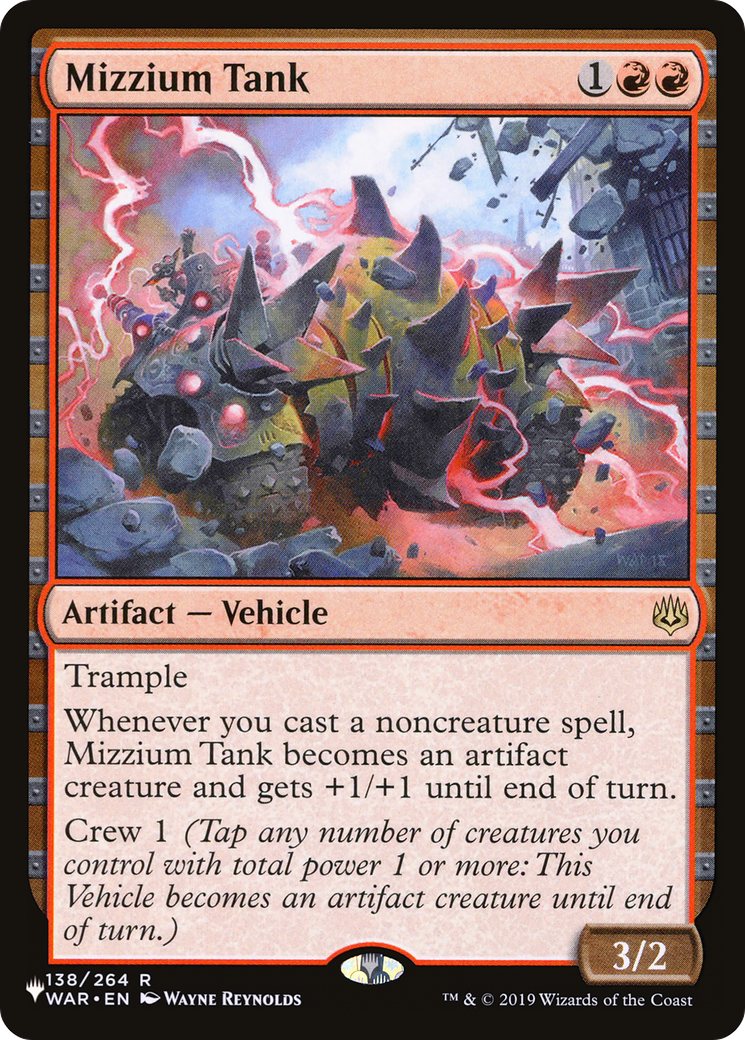 Mizzium Tank (PLIST-686) - The List - Premium MTG Single from Wizards of the Coast - Just $0.08! Shop now at Game Crave Tournament Store