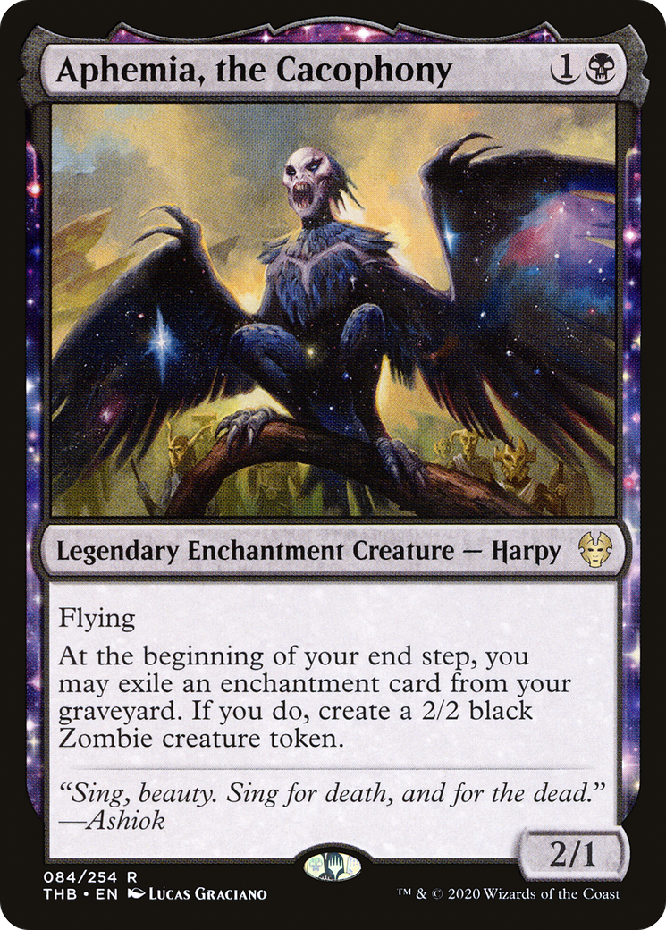 Aphemia, the Cacophony (THB-084) - Theros Beyond Death: (nyxtouched) - Premium MTG Single from Wizards of the Coast - Just $0.25! Shop now at Game Crave Tournament Store