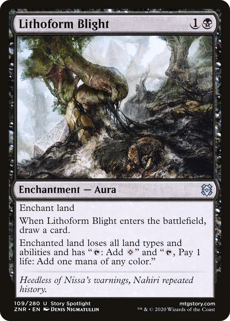 Lithoform Blight (ZNR-109) - Zendikar Rising - Premium MTG Single from Wizards of the Coast - Just $0.25! Shop now at Game Crave Tournament Store