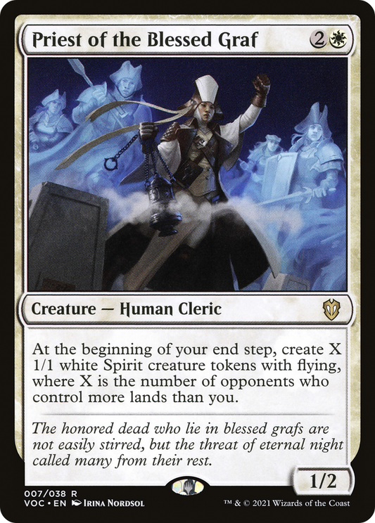 Priest of the Blessed Graf (VOC-007) - Crimson Vow Commander - Premium MTG Single from Wizards of the Coast - Just $0.25! Shop now at Game Crave Tournament Store
