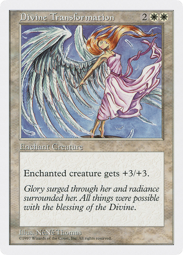 Divine Transformation (5ED-028) - Fifth Edition - Premium MTG Single from Wizards of the Coast - Just $0.25! Shop now at Game Crave Tournament Store