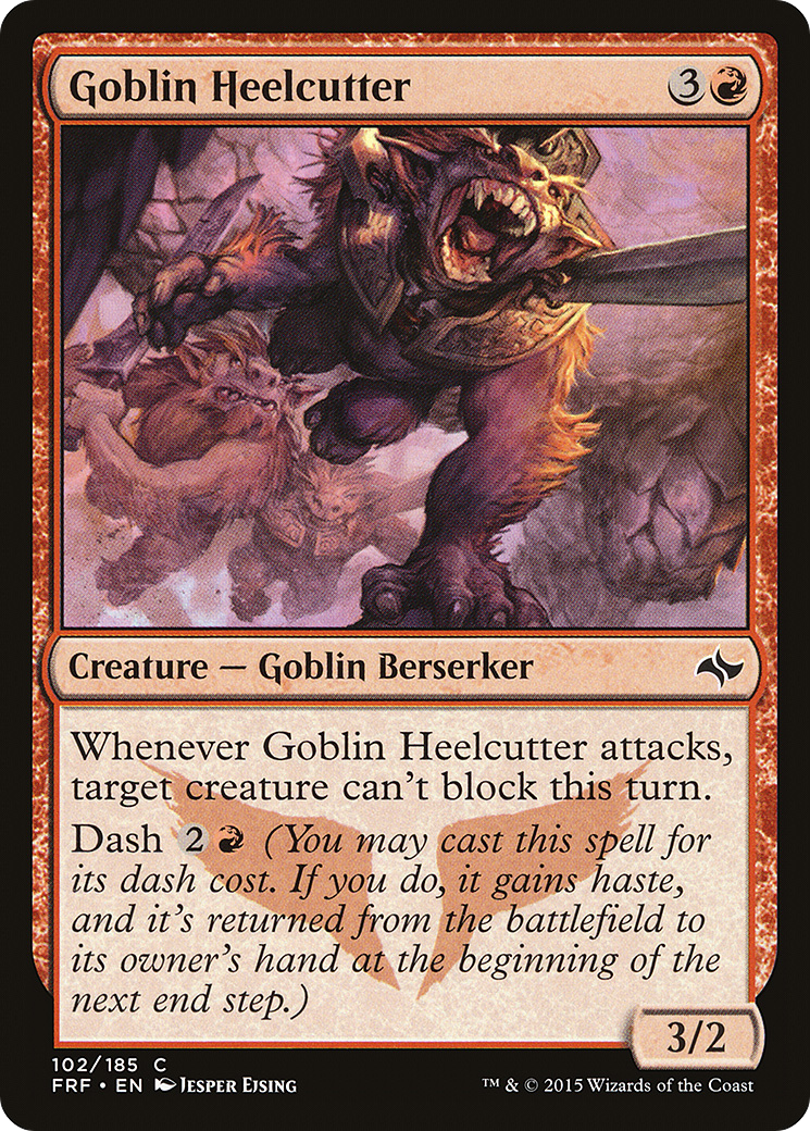Goblin Heelcutter (FRF-102) - Fate Reforged Foil - Premium MTG Single from Wizards of the Coast - Just $0.33! Shop now at Game Crave Tournament Store