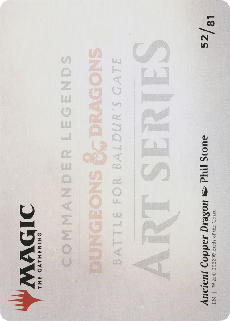 Ancient Copper Dragon // Ancient Copper Dragon (ACLB-052) - Battle for Baldur's Gate Art Series (Borderless) Foil - Premium MTG Single from Wizards of the Coast - Just $0! Shop now at Game Crave Tournament Store