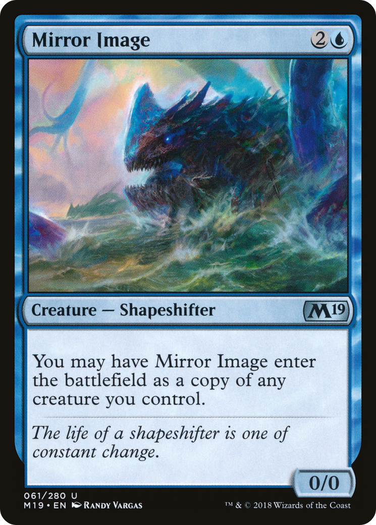 Mirror Image (M19-061) - Core Set 2019 Foil - Premium MTG Single from Wizards of the Coast - Just $1.92! Shop now at Game Crave Tournament Store