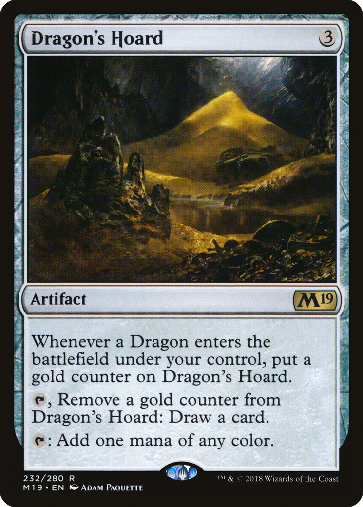 Dragon's Hoard (M19-232) - Core Set 2019 - Premium MTG Single from Wizards of the Coast - Just $1.05! Shop now at Game Crave Tournament Store