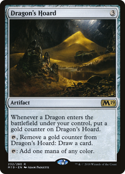 Dragon's Hoard (M19-232) - Core Set 2019 - Premium MTG Single from Wizards of the Coast - Just $1.05! Shop now at Game Crave Tournament Store