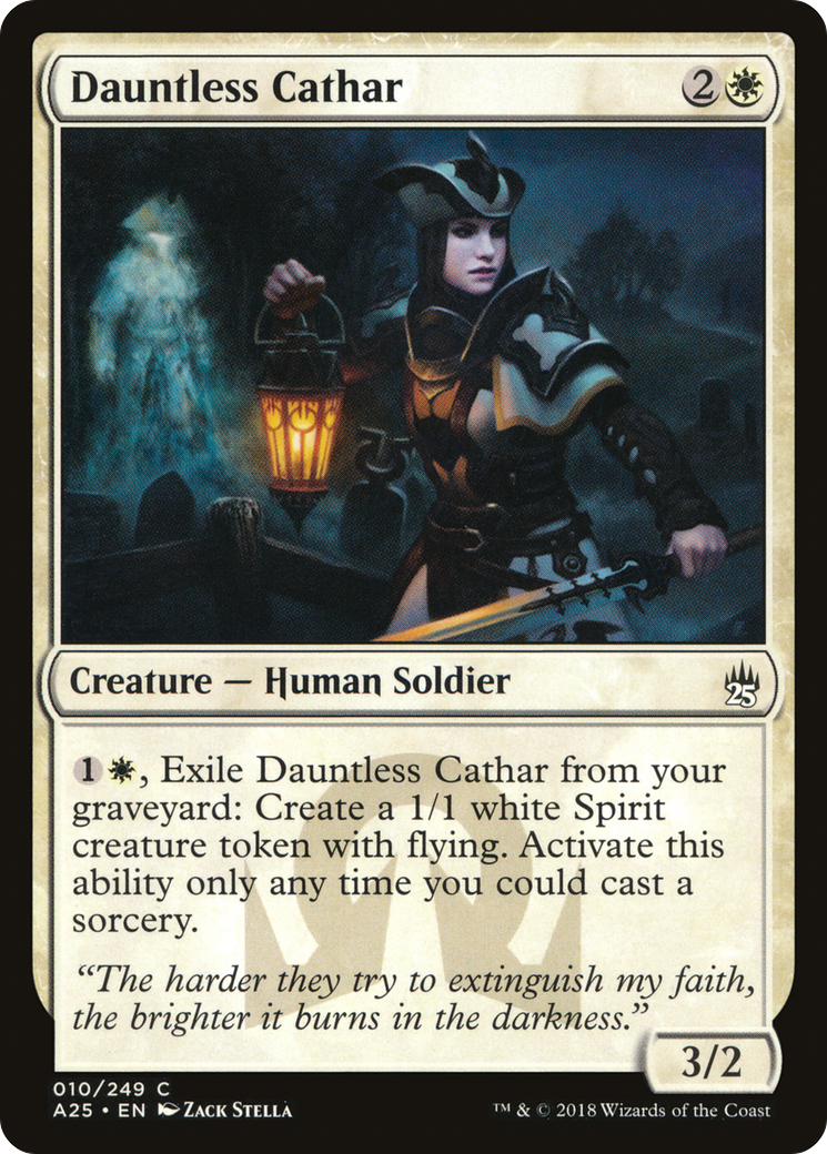 Dauntless Cathar (A25-010) - Masters 25 - Premium MTG Single from Wizards of the Coast - Just $0.25! Shop now at Game Crave Tournament Store